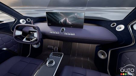 Genesis Neolun, steering wheel, dashboard